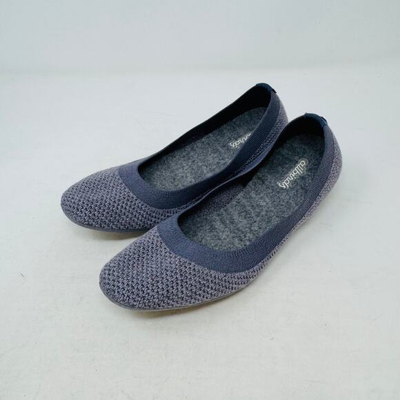Allbirds Tree Breezers Flats Size 7 Gray Knit Comfort Sustainable Shoes W7 - Picture 11 of 11